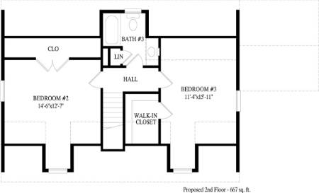 Cameron I Modular Home Floor Plan Second Floor